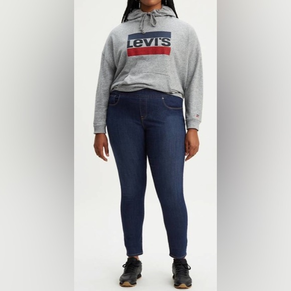 Levi's Denim - LEVI'S PULL ON DENIM LEGGINGS - DARK WASH - PLUS SIZE 18